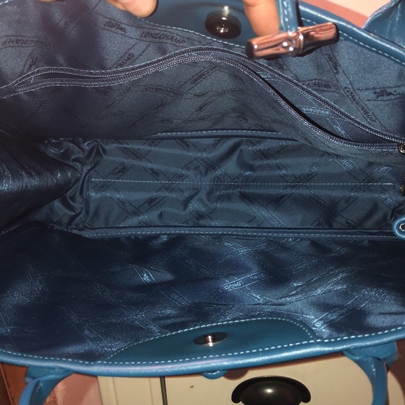 Longchamp Blue ROSEAU ESSENTIAL LARGE Tote Bag - Picture 12 of 13